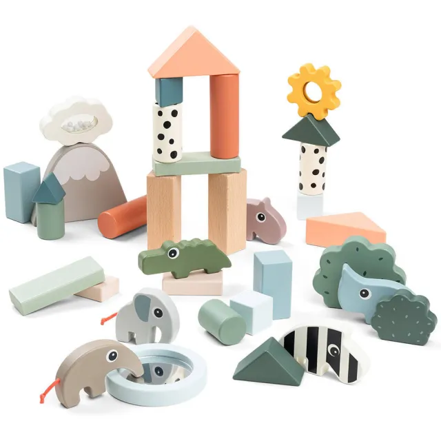 Done By Deer Deer Friends bouwblokkenset set van 34