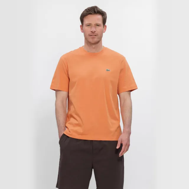 Lacoste Heren Polo's & T-shirts Cotton T-shirt - Oranje