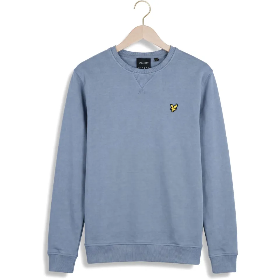 Lyle & Scott Heren Truien & Vesten Crew Neck Sweatshirt - Lichtblauw, foto 2