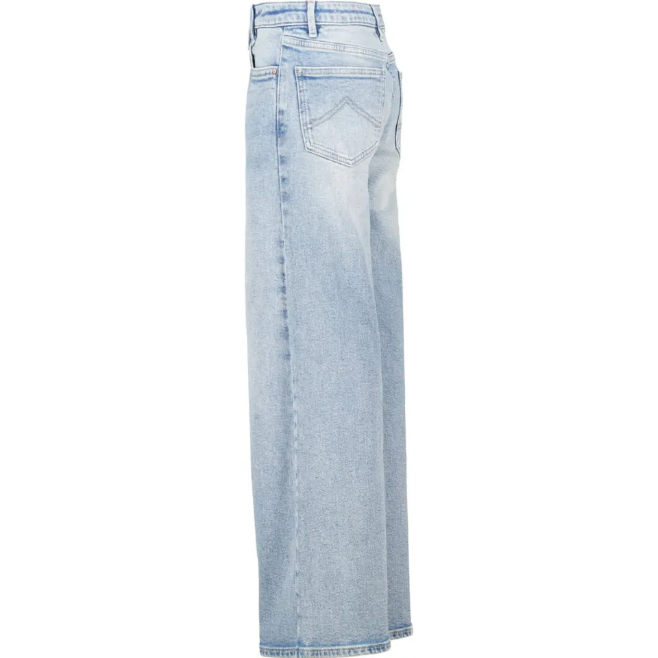 America Today wide leg jeans light blue denim, foto 3