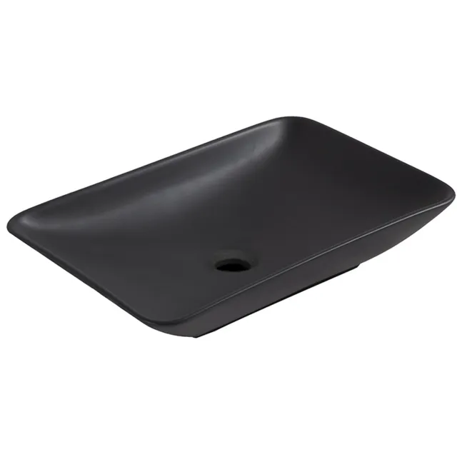 Boss & Wessing BWS Opzetwastafel Pare 58x37x12 cm Mat Zwart