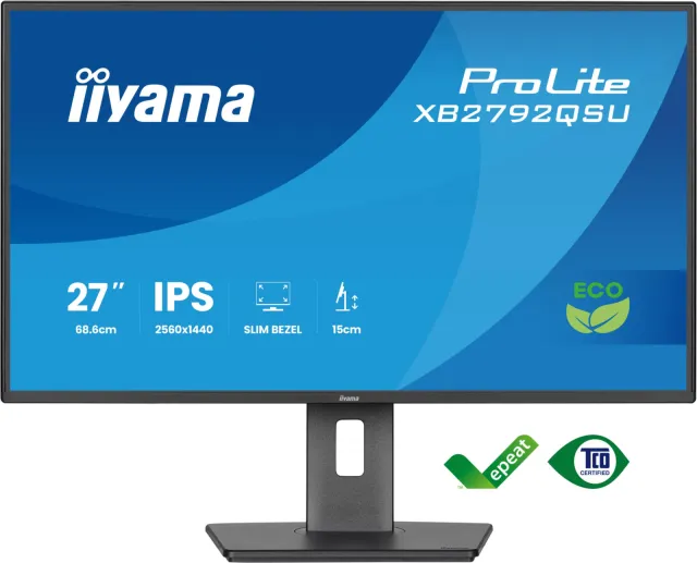 Iiyama ProLite XB2792QSU-B1 monitor zwart