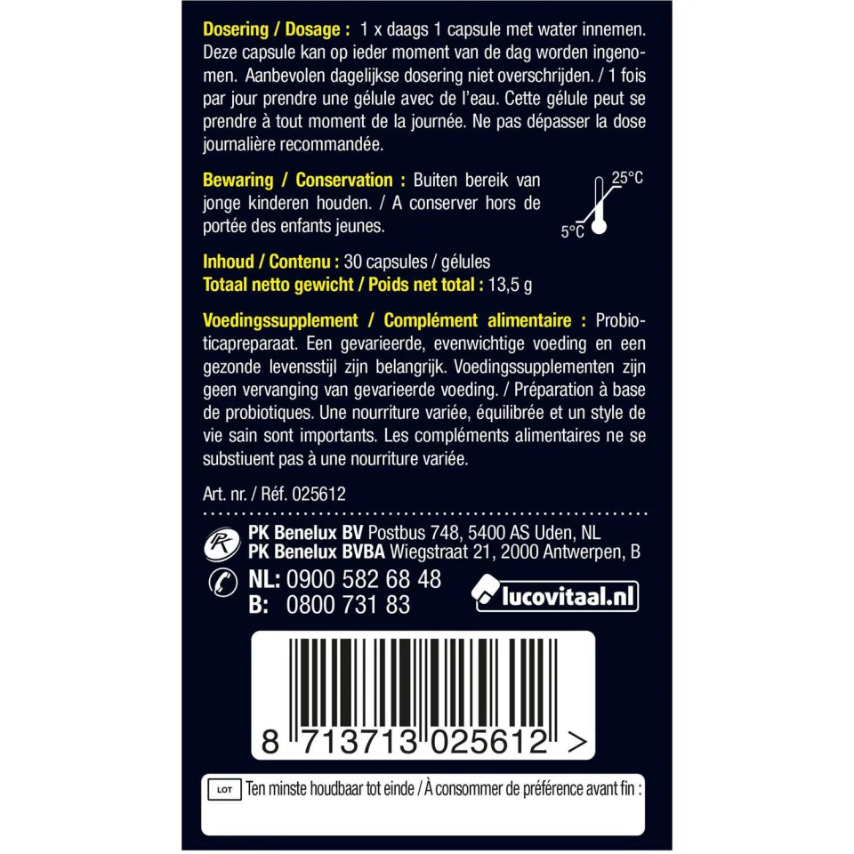 Lucovitaal Pre & Probiotica - 30 capsules, foto 7