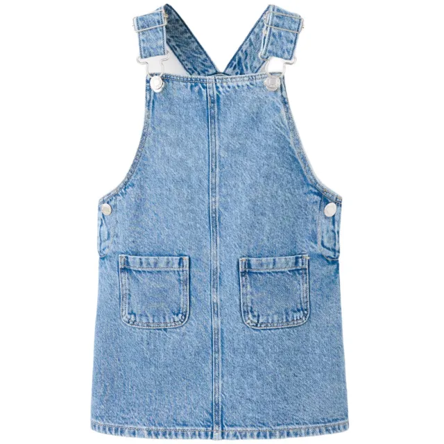 Mango Kids korte spijkerjurk lichtblauw light blue denim, foto 2
