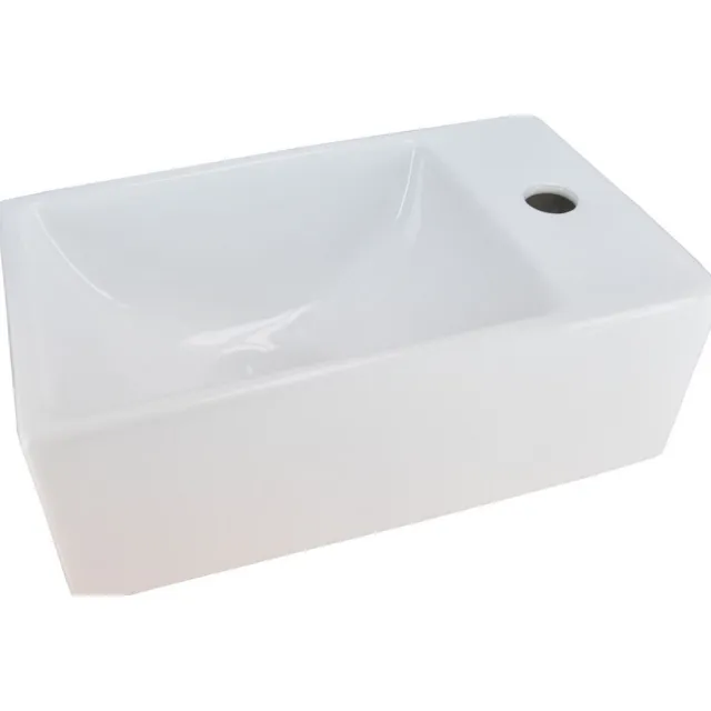 Wiesbaden Fontein Rhea Mini XXS 30,5x18x11cm wit (kraangat rechts)
