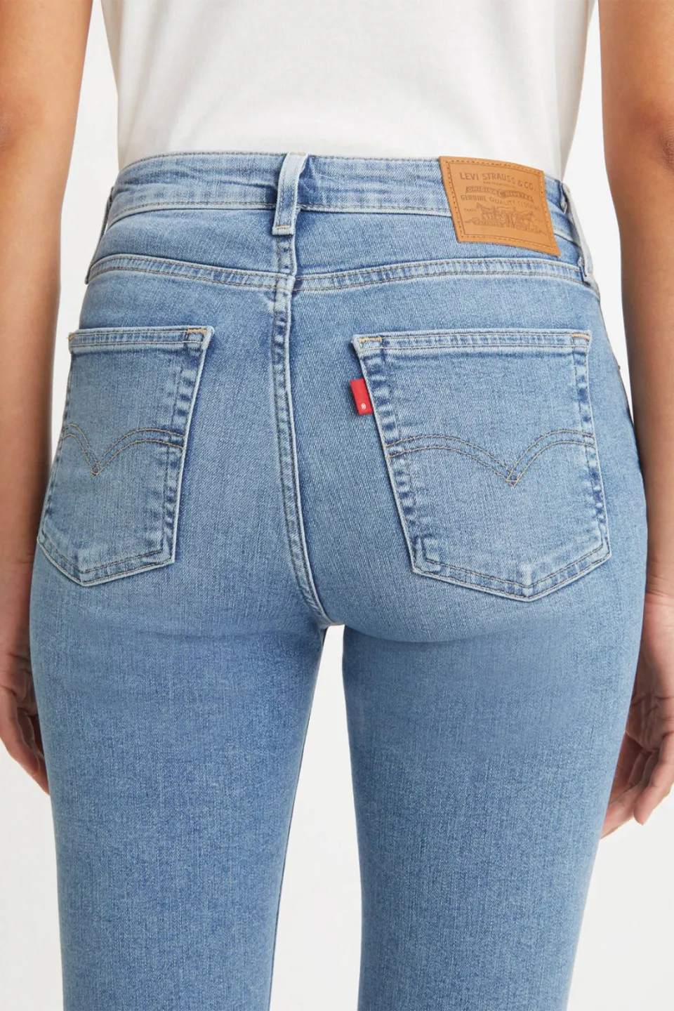 Levi's 721 high waist skinny jeans light blue denim, foto 4