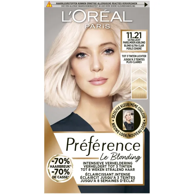 L'oréal Préférence Le Blonding 11.21 ultra licht parelmoer asblond, foto 2