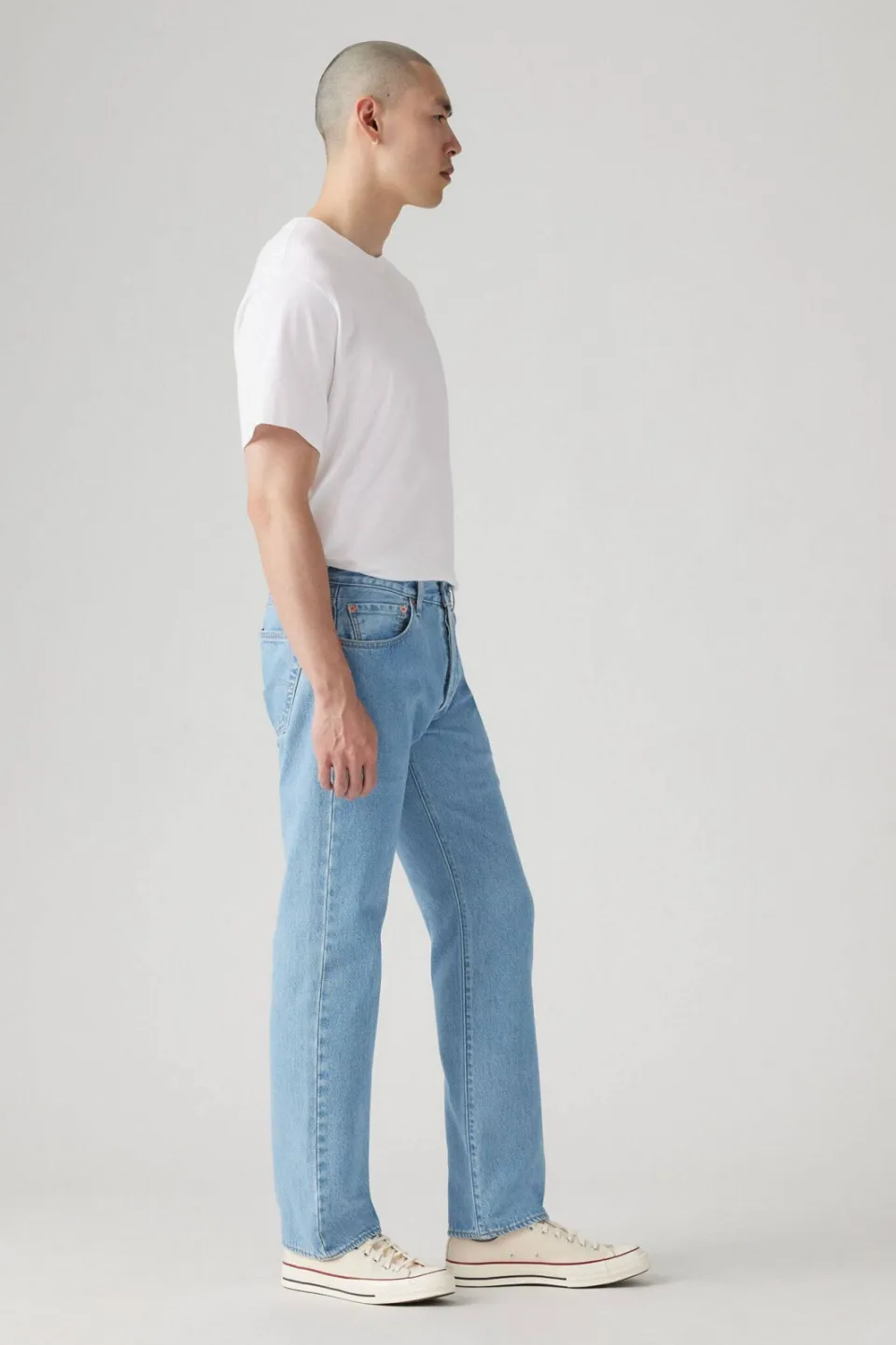 Levi's 501 straight leg jeans ferry building blue, foto 3