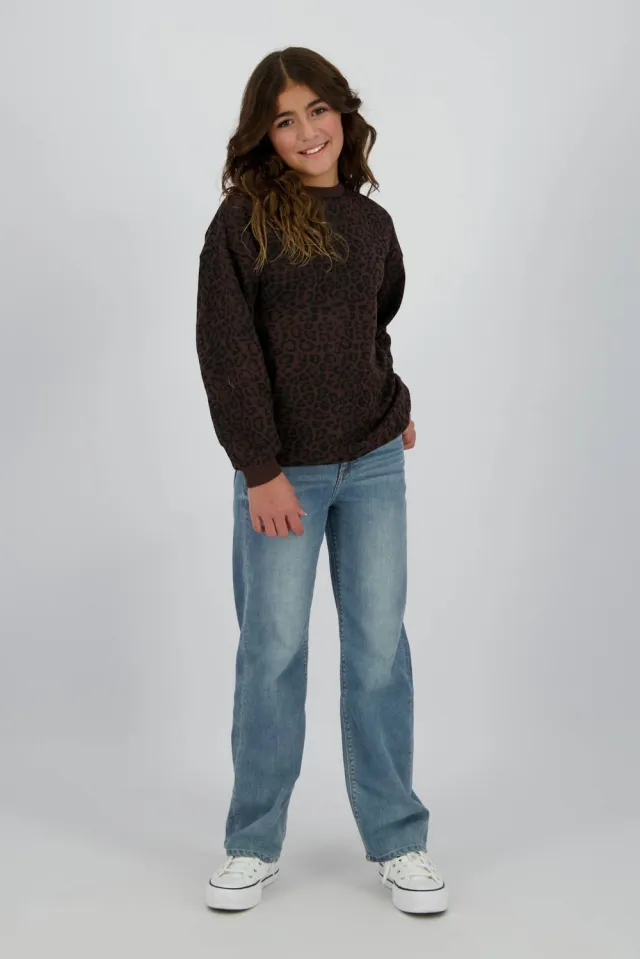 Raizzed sweater zwart Zwart/bruin