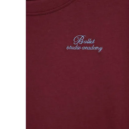 WE Fashion T-shirt donkerrood, foto 8
