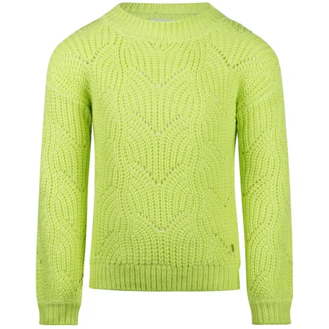 Koko Noko trui limegroen grof gebreid, foto 2