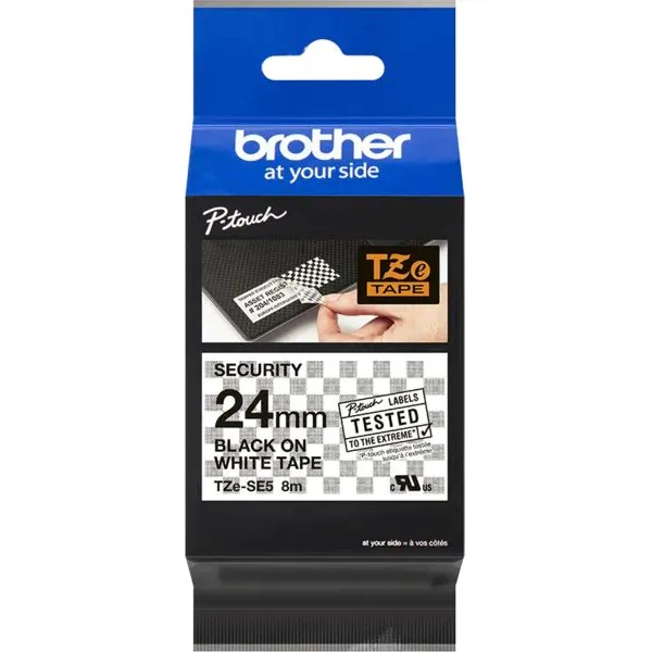 Brother TZe-SE5 Tape Zwart op wit