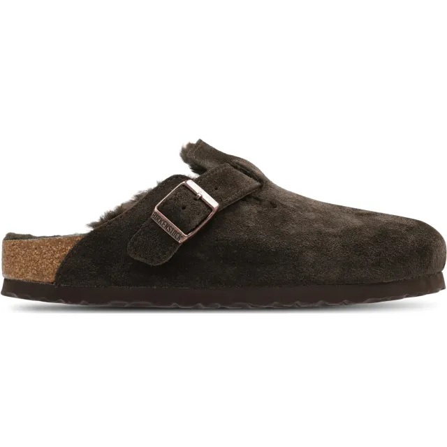 Birkenstock Boston VL shearling slippers bruin Brown