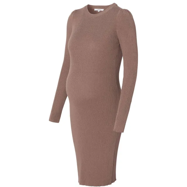 Noppies maternity gebreide zwangerschapsjurk Vena taupe