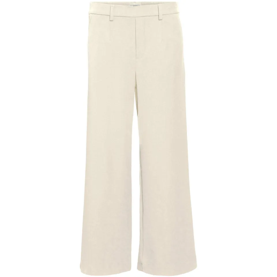 Object wide leg pantalon OBJLISA van polyester beige, foto 3