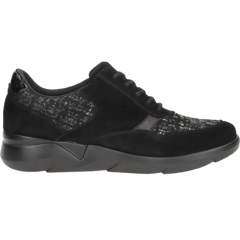 Waldläufer K-Funky lage sneaker zwart