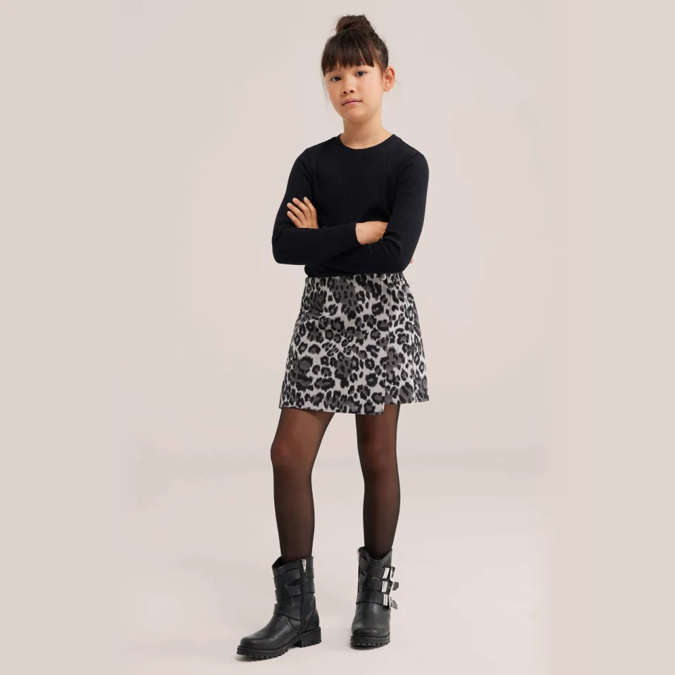 WE Fashion longsleeve zwart ronde hals