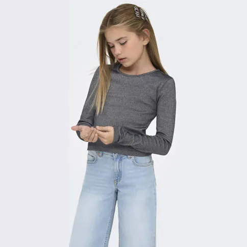 Only glitter top grijs, foto 2