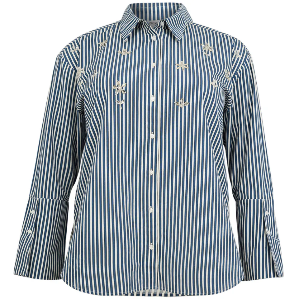 Yoek Blue Stripe blouse blauw/wit, foto 2
