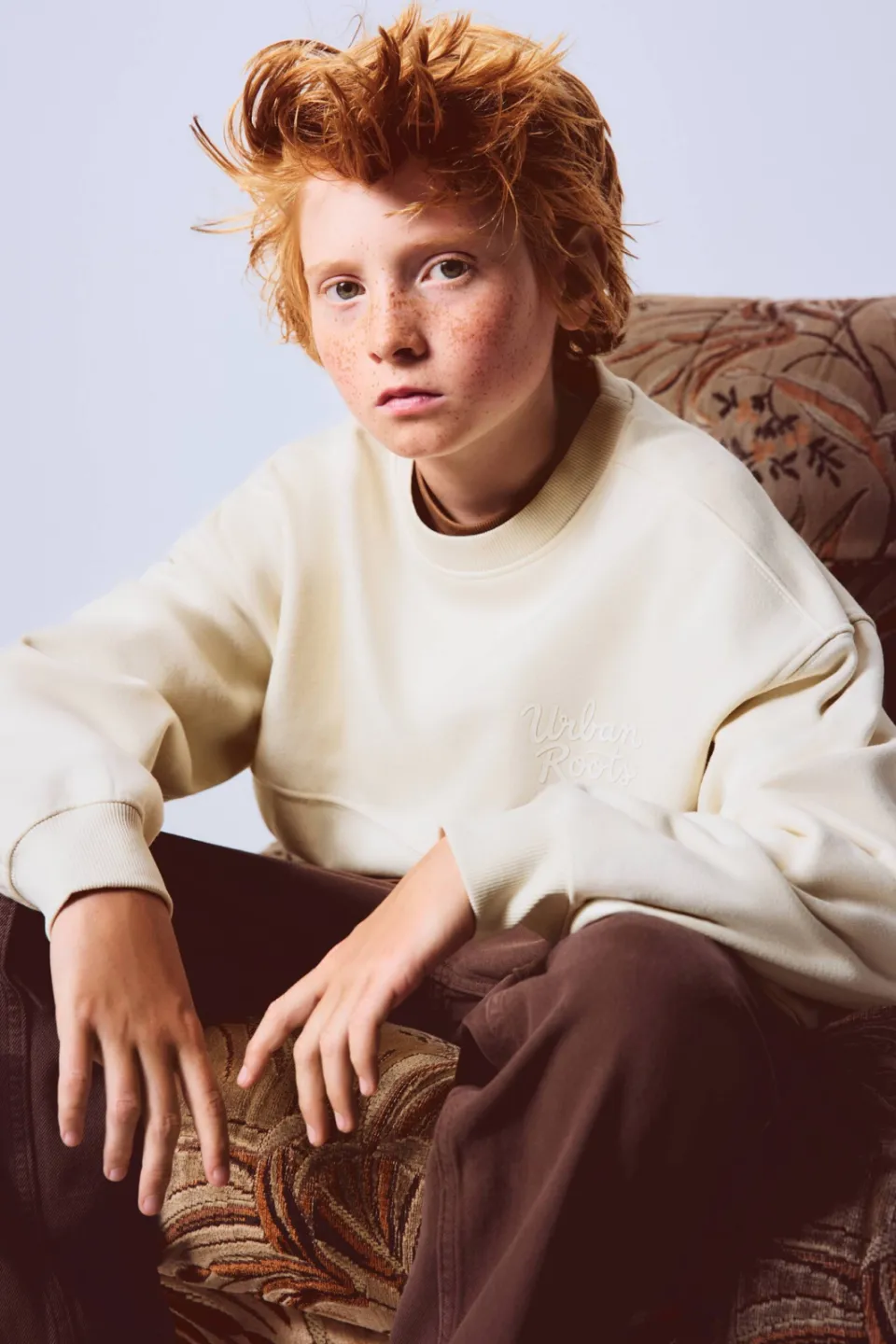 Mango Kids sweater met backprint - beige, foto 4