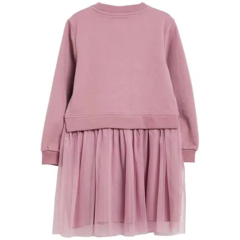 s.Oliver midi sweatjurk met glitters roze, foto 3