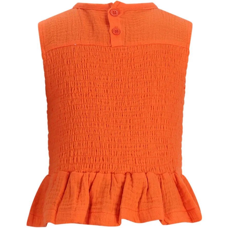 The New Chapter mouwloze top oranje, foto 3