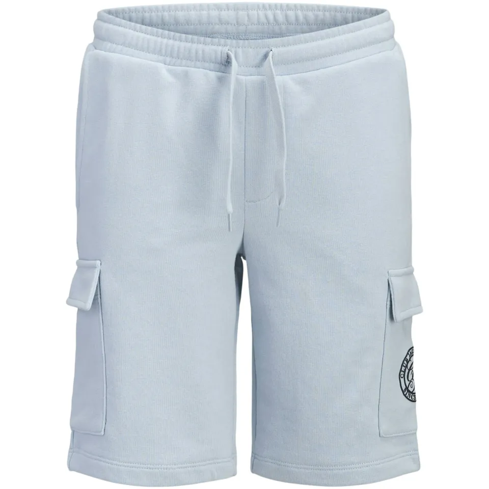 Jack & Jones sweatshort lichtblauw met print, foto 2