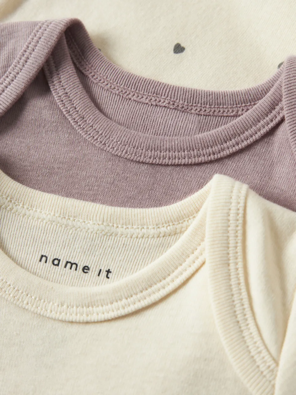 NAME IT BABY romper - mauve/ecru (set van 3), foto 7