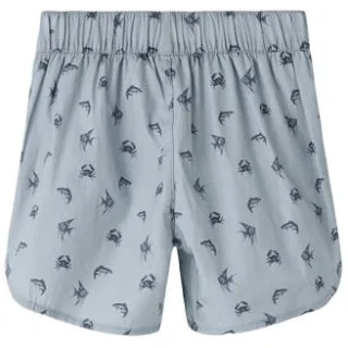 Lil' Atelier MINI zwemshort met all over print blauw Jongens Katoen All over print, foto 2
