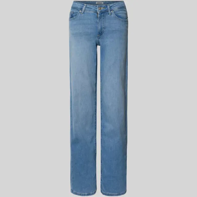 Only jeans regular waist light blue denim, foto 2