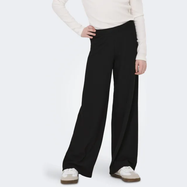Only Kids Girl wide leg casual broek zwart, foto 5
