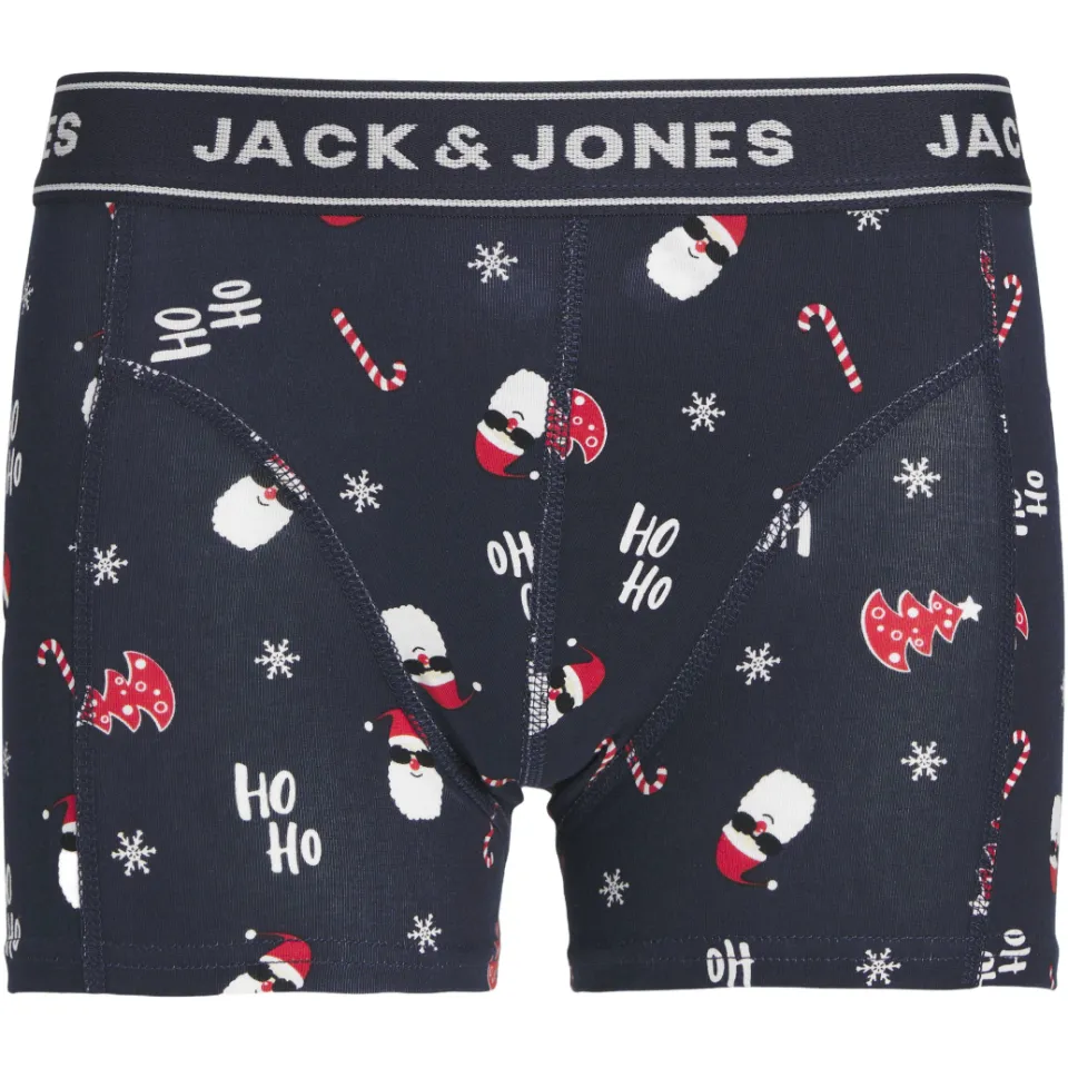 Jack & Jones kerst boxershort met sokken donkerblauw, foto 3