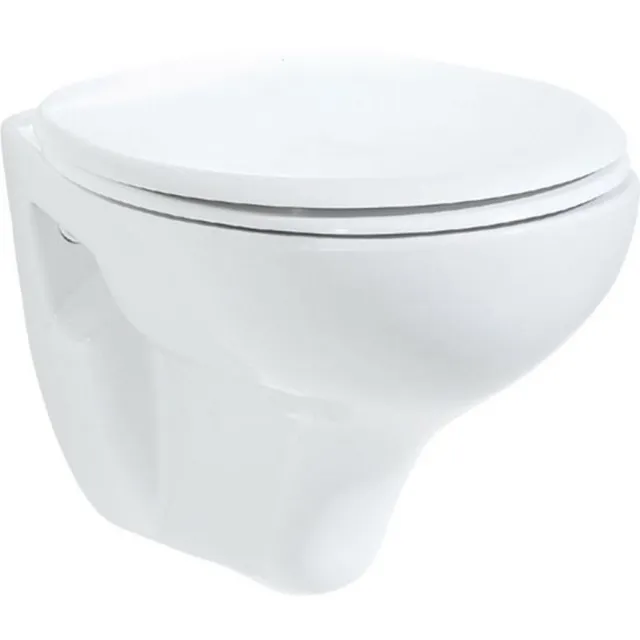 Boss & Wessing Wandcloset BWS Hugo Met Bidet Keramiek Wit (excl zitting)