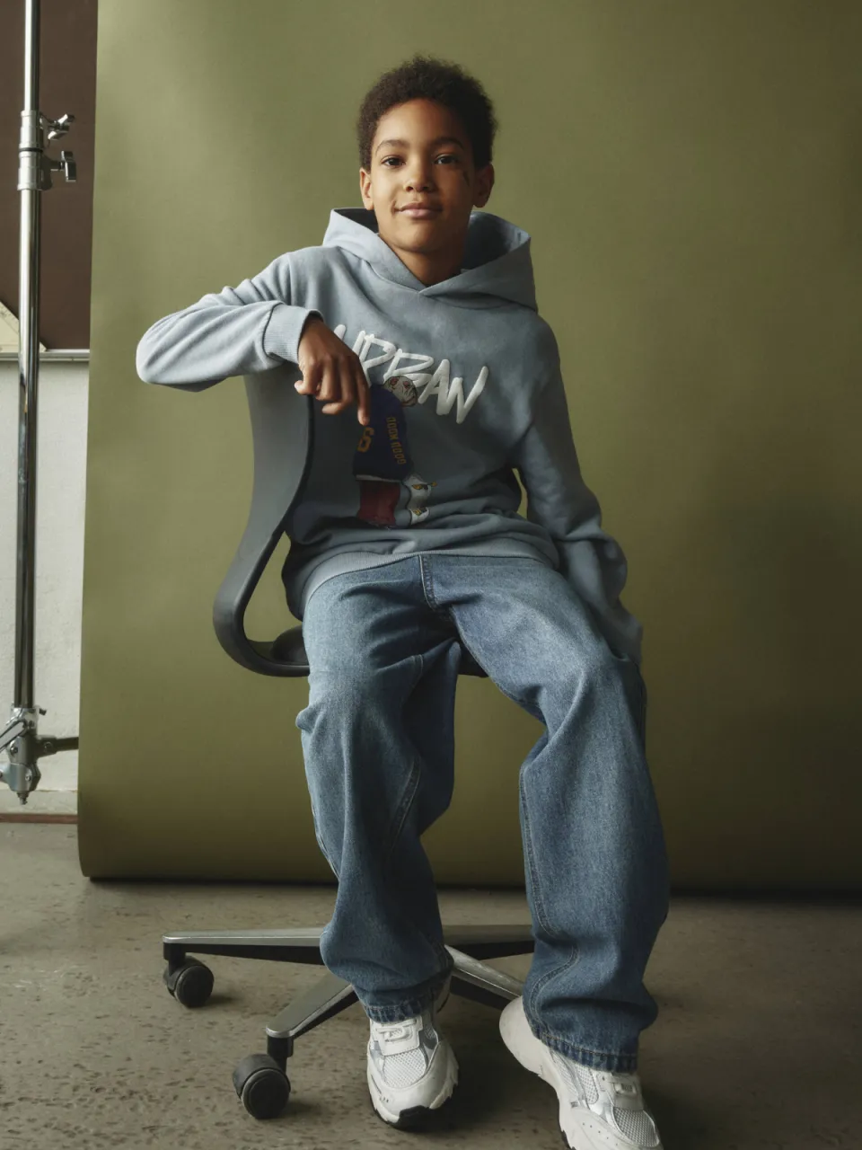NAME IT KIDS NKMBEN straight leg jeans met print - mediumblauw Medium blue denim