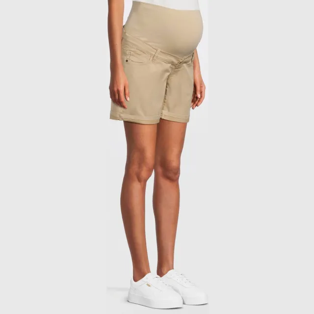LOVE2WAIT zwangerschaps casual korte broek zand