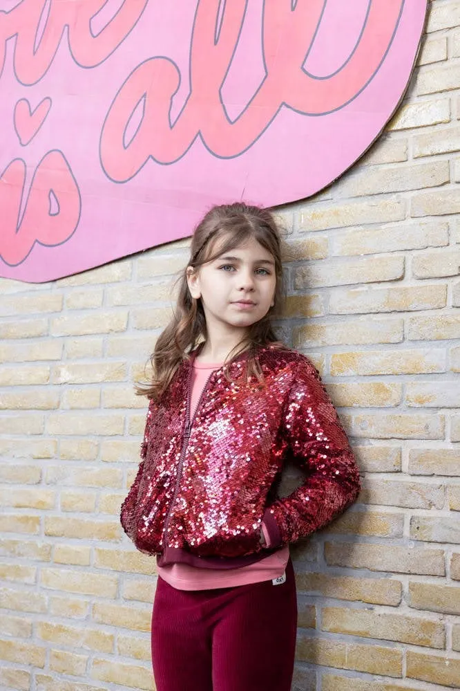 Jubel jasje met pailletten rood, foto 5