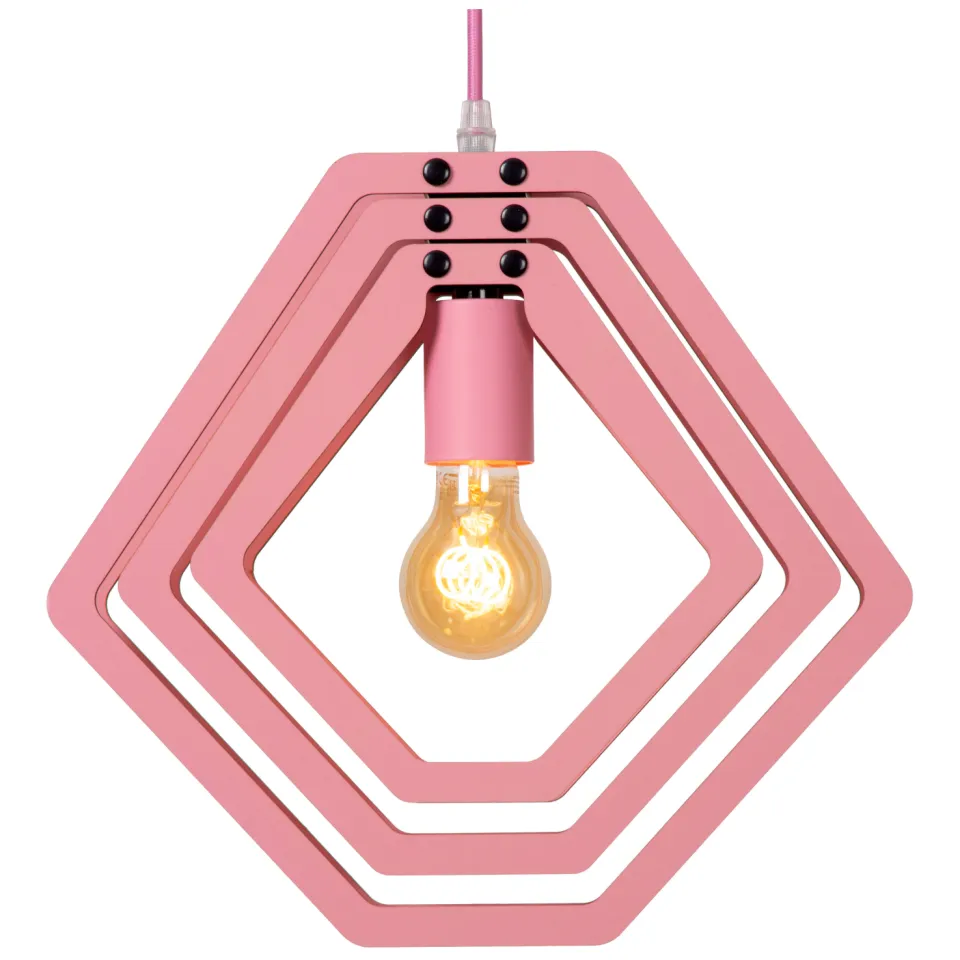 Lucide Mauro hanglamp roze, foto 3