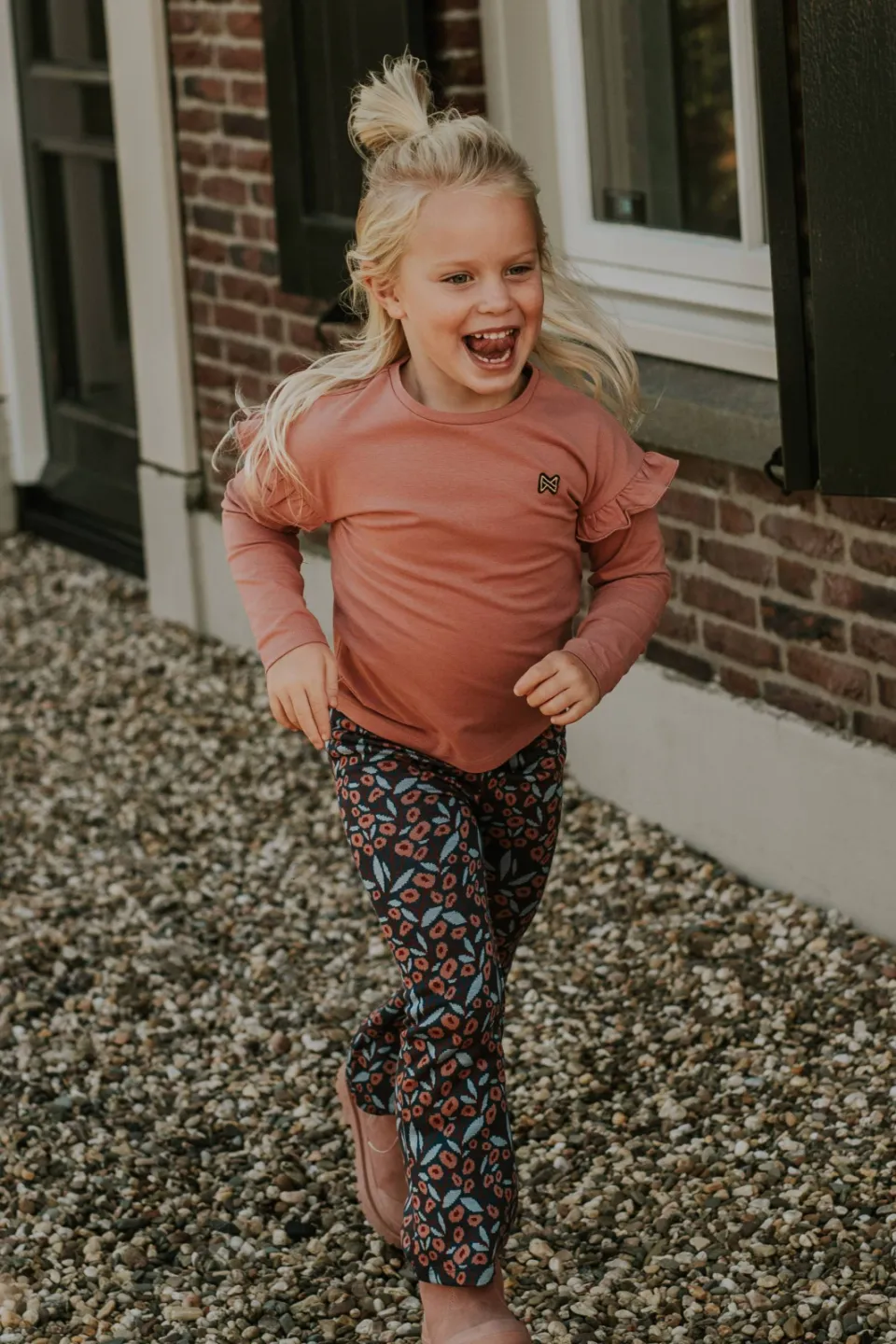 Koko Noko longsleeve met ruches roze, foto 7