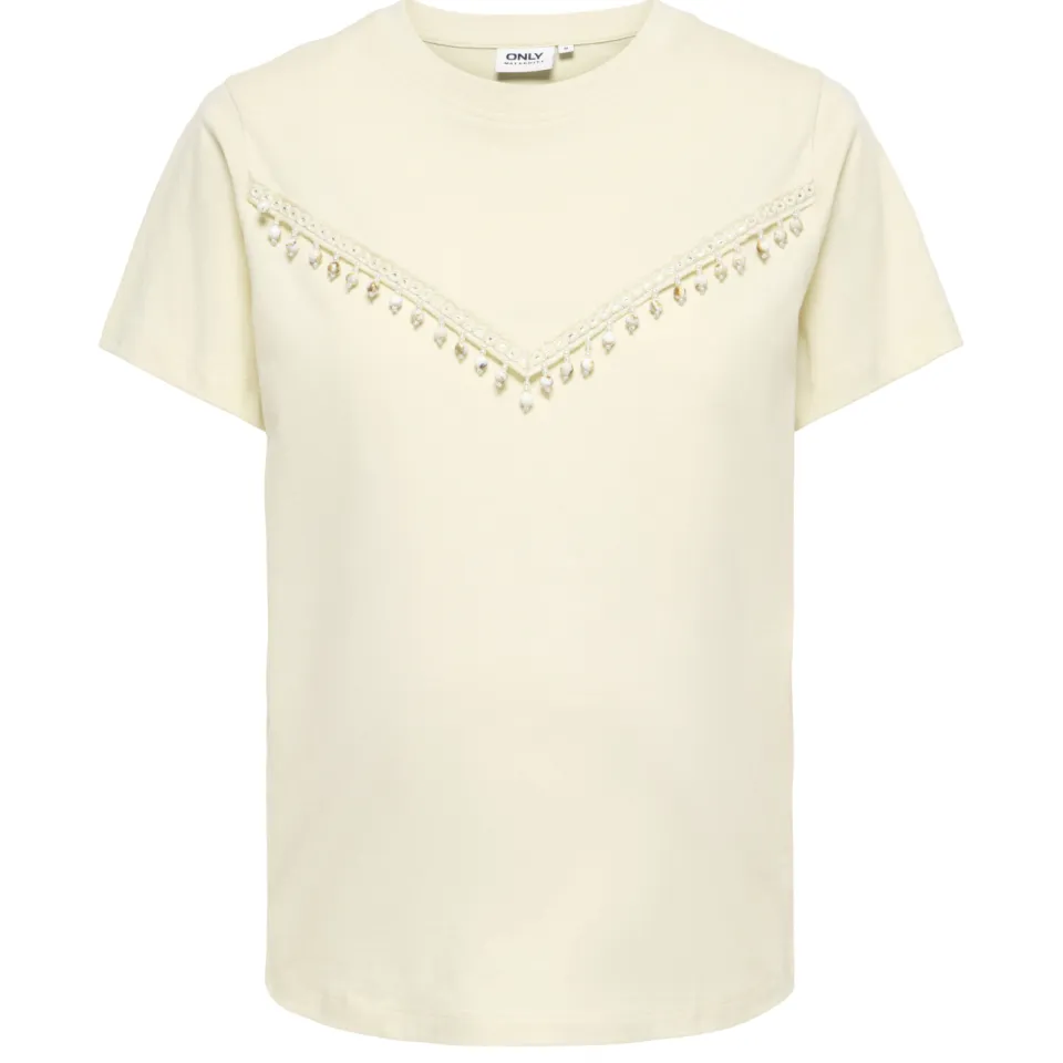 Only Maternity zwangerschaps T-shirt ecru, foto 5