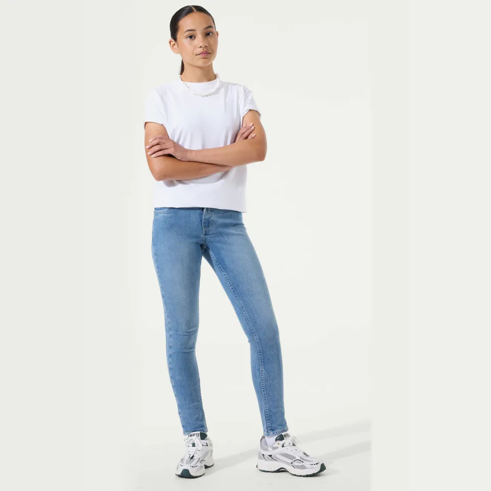 Garcia high waist slim fit jeans medium blue denim