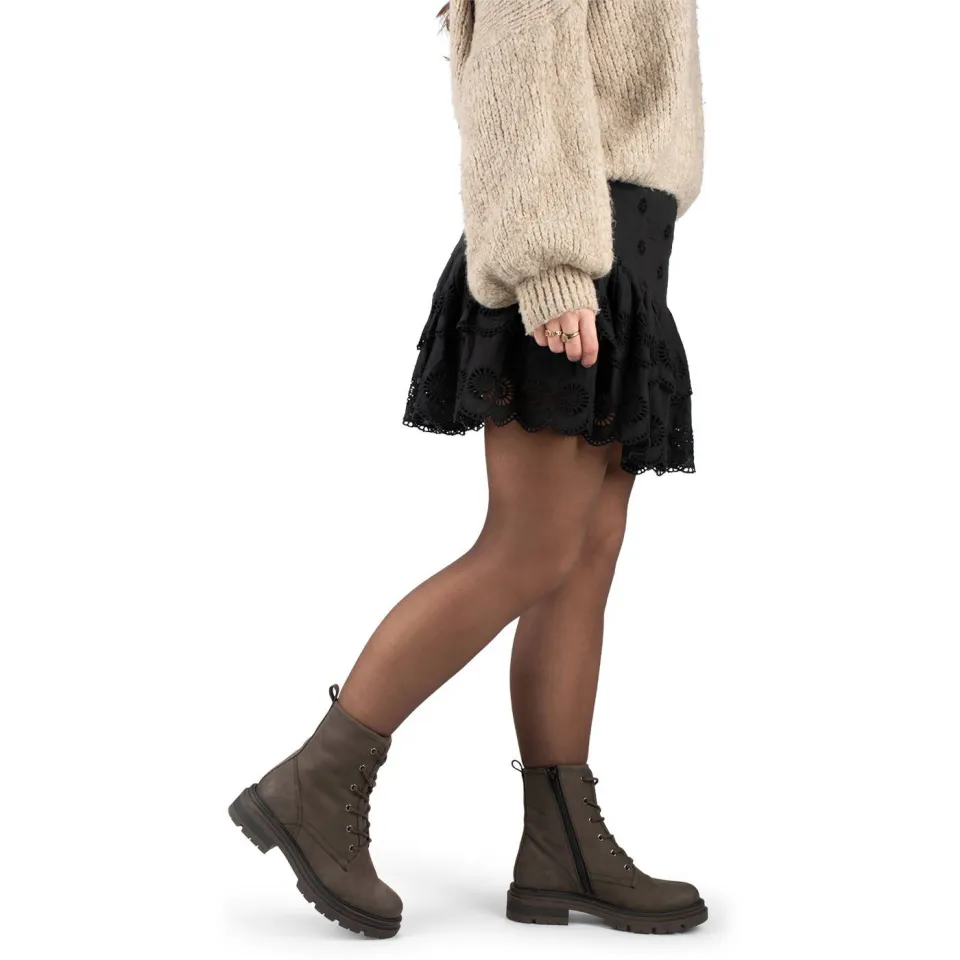 Poelman Jae nubuck veterboots donkerbruin, foto 5