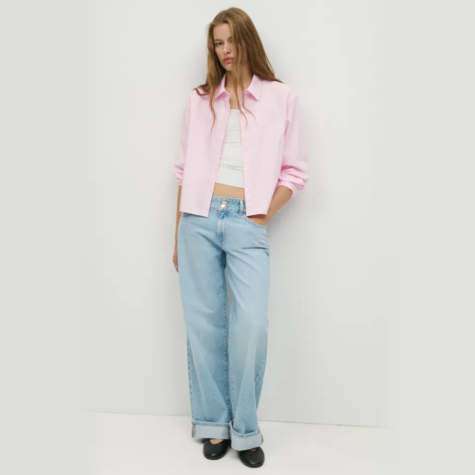 Mango blouse roze