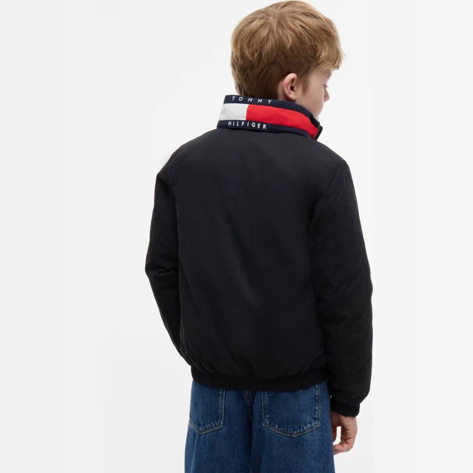 Tommy Hilfiger gewatteerde winterjas zwart, foto 3