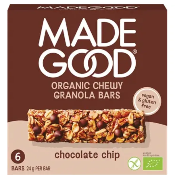 Made Good MadeGood Granola Repen Chocolate Chip 6 stuks