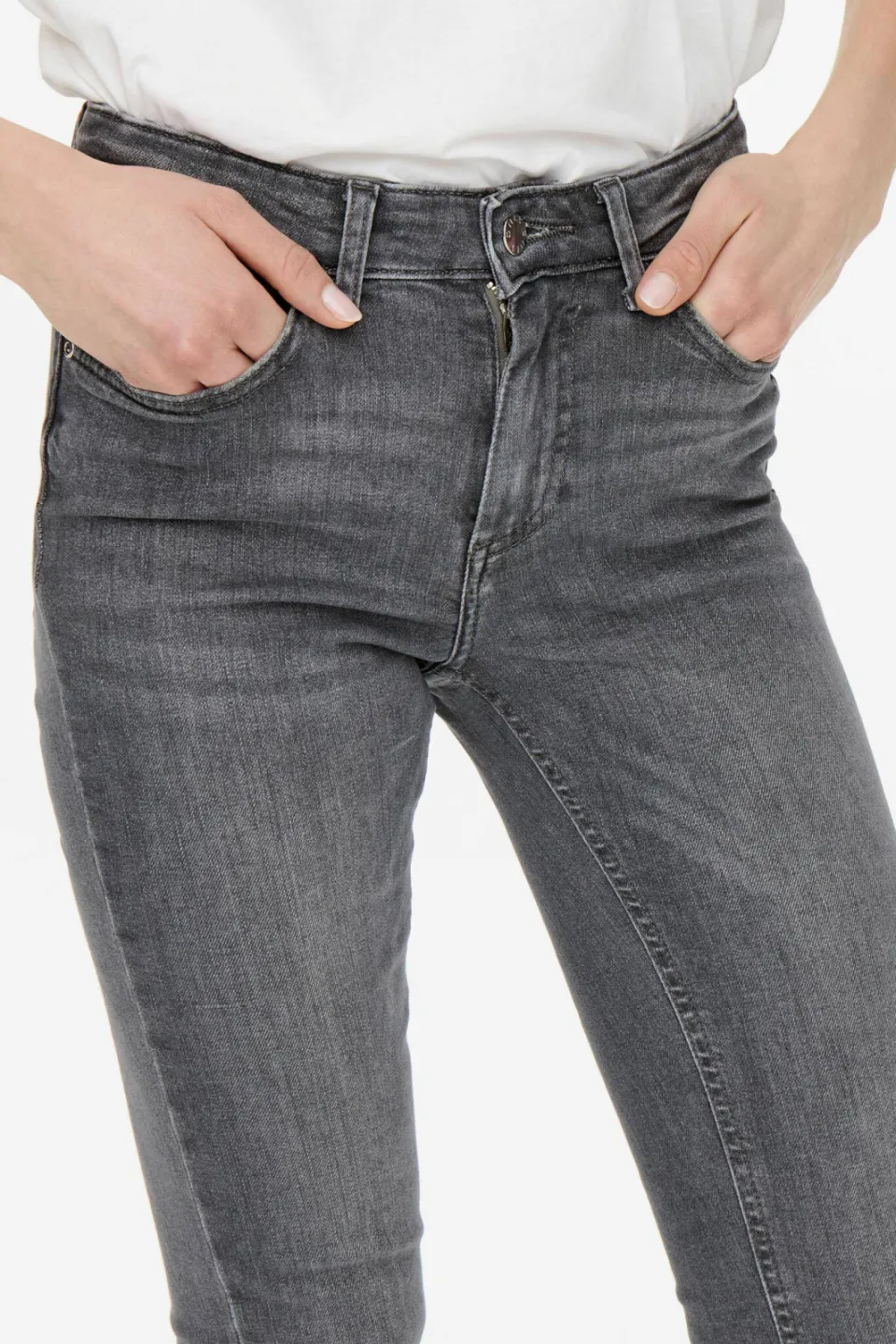 Only flared jeans ONLBLUSH grey denim, foto 5