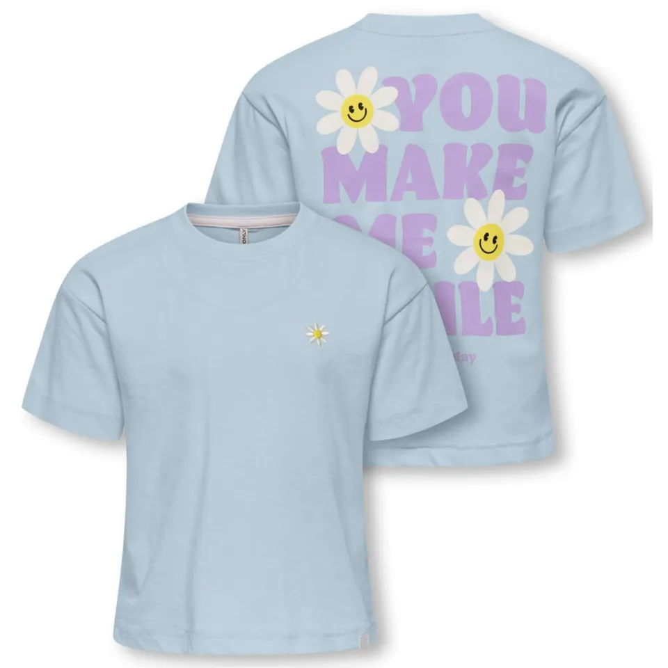 Only Mini T-shirt lichtblauw, foto 4