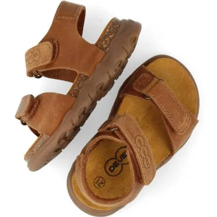 Develab leren sandalen cognac, foto 3