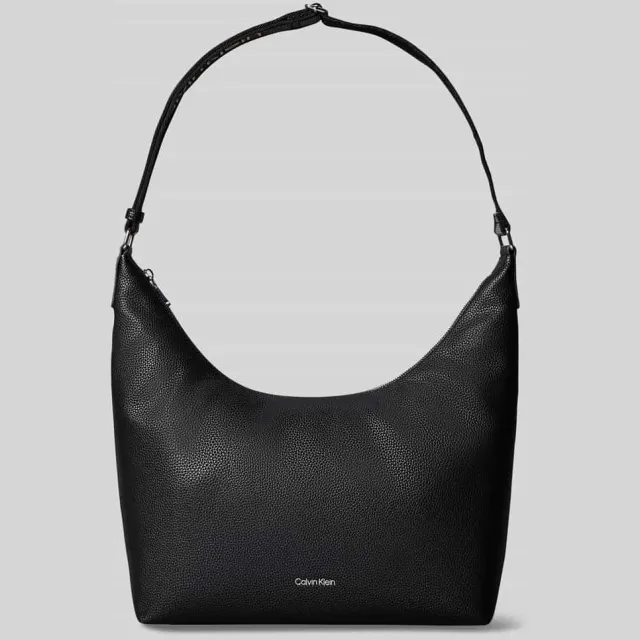 Calvin Klein Handtas met labelopschrift Zwart