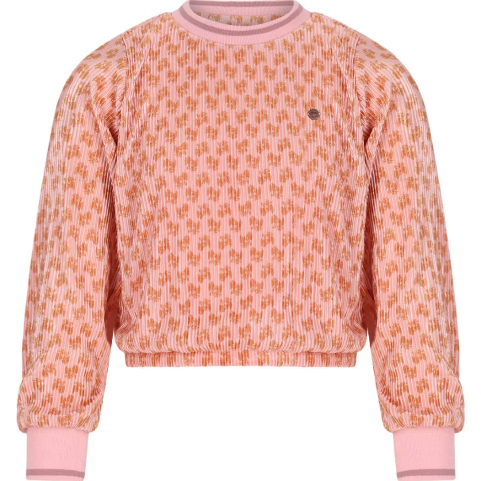 Nono Temmy blousetop roze met print, foto 2