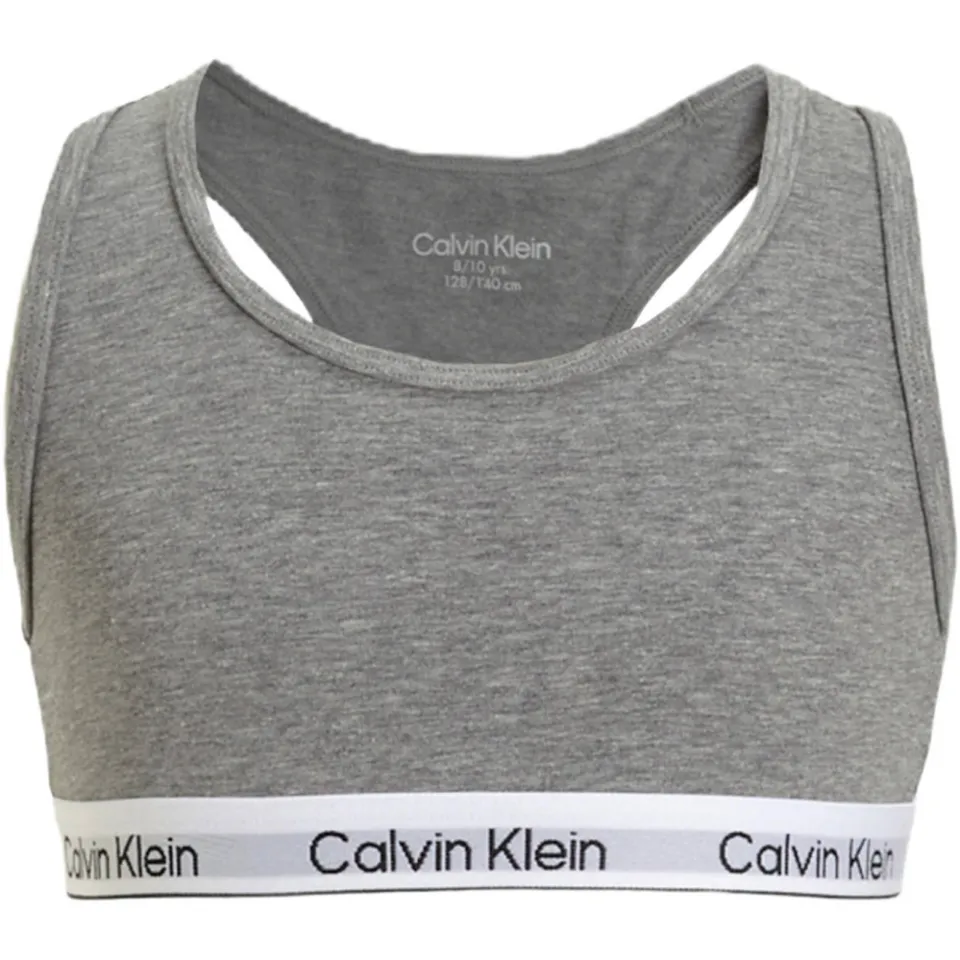 Calvin Klein bh-top set van 2 zalmroze en grijs, foto 5